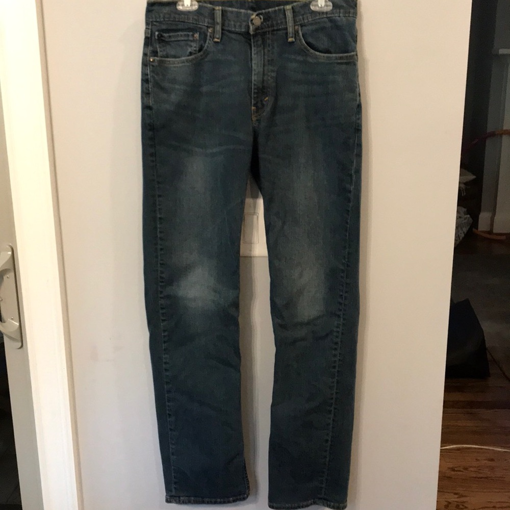 Levi’s 514 33/34 men’s red tab blue jeans *EUC*
